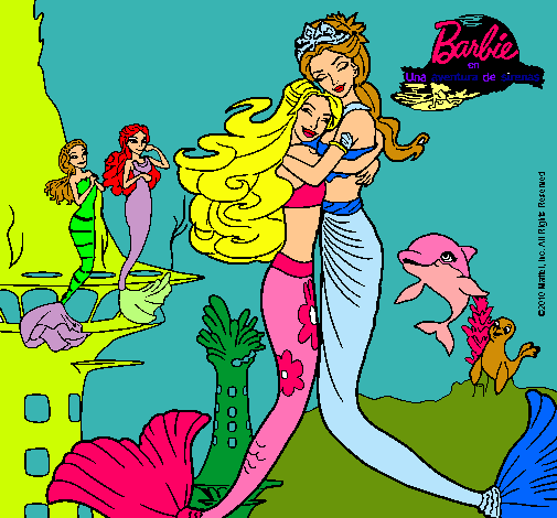 Barbie sirena y la reina sirena