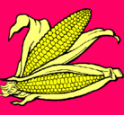 Dibujo Mazorca de maíz pintado por Amandyta