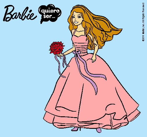 Barbie vestida de novia