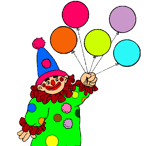 Payaso con globos