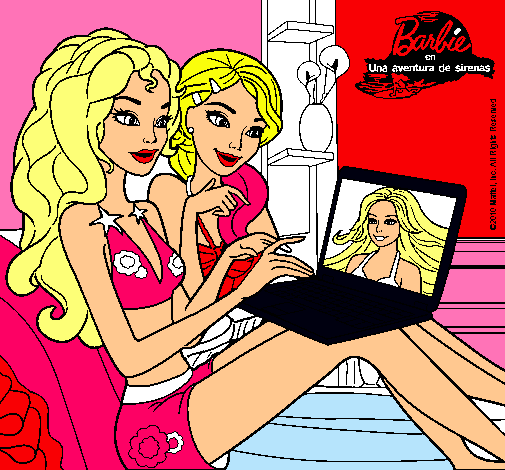 Barbie chateando