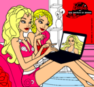 Dibujo Barbie chateando pintado por sjdehzacfjfk