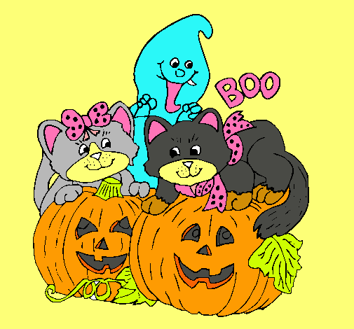 Dibujo Halloween pintado por alvaroso