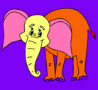 Dibujo Elefante feliz pintado por mateolindo