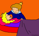 Dibujo La princesa durmiente y el príncipe pintado por trichasgrets