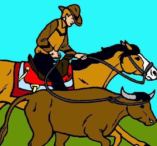 Vaquero y vaca