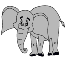 Dibujo Elefante feliz pintado por shamil