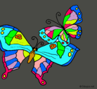 Dibujo Mariposas pintado por julita