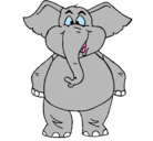 Dibujo Elefante contento pintado por marielanecmu