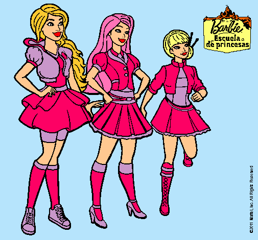 Barbie y sus compañeros de equipo