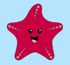Dibujo Estrella de mar pintado por mm94