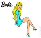 Dibujo Barbie sentada pintado por ernesotto