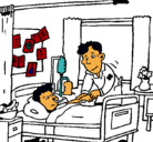 Dibujo Niño hospitalizado pintado por fhhchcxhhhdg