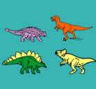 Dibujo Dinosaurios de tierra pintado por santiymigue