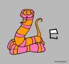 Dibujo Serpiente pintado por mielda