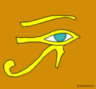 Dibujo Ojo Horus pintado por amara