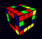Dibujo Cubo de Rubik pintado por danitalinda
