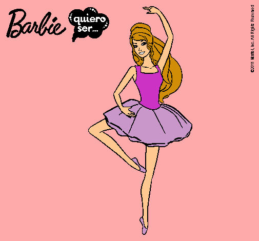 Dibujo Barbie bailarina de ballet pintado por milulita
