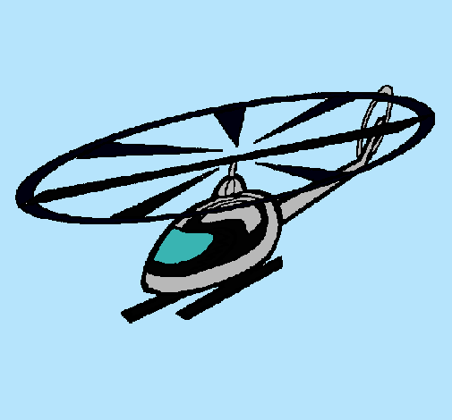 Dibujo Helicóptero pintado por lani