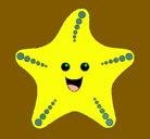 Dibujo Estrella de mar pintado por estrellam