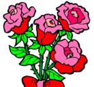 Dibujo Ramo de rosas pintado por carlonina
