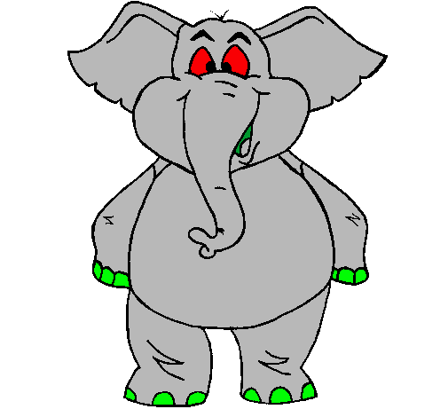 Elefante contento