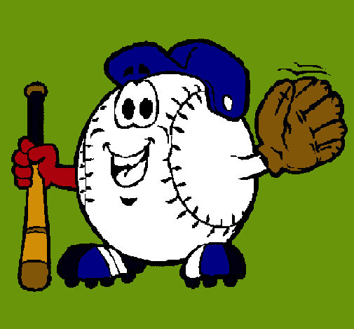 Dibujo Bola de béisbol pintado por lani