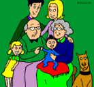 Dibujo Familia pintado por yersi