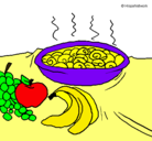 Dibujo Fruta y caracoles a la cazuela pintado por Ginga