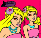 Dibujo Barbie y su amiga pintado por JODHAY