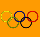 Dibujo Anillas de los juegos olimpícos pintado por isadmon
