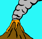 Dibujo Volcán pintado por bolcan