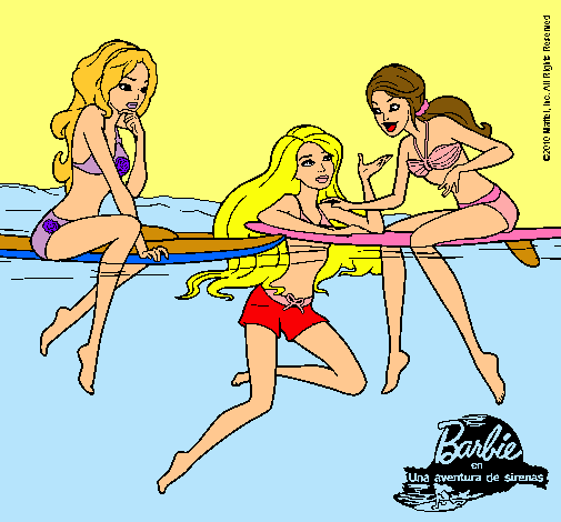 Dibujo Barbie y sus amigas pintado por Diianiita