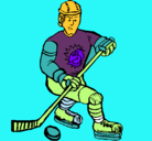 Dibujo Jugador de hockey sobre hielo pintado por JAIM