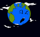 Dibujo Tierra enferma pintado por anonimoo
