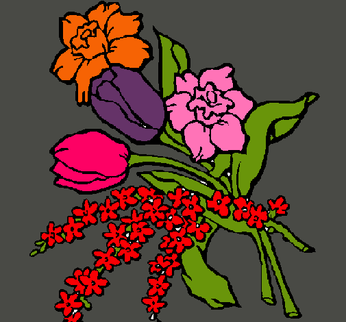 Dibujo Ramo de flores pintado por janneth