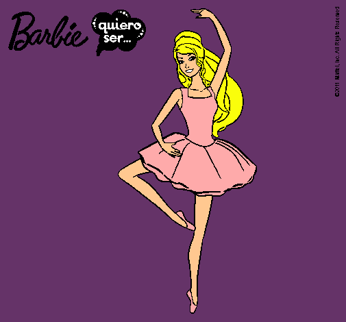 Dibujo Barbie bailarina de ballet pintado por Amyluz