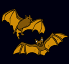 Dibujo Un par de murciélagos pintado por mpmp