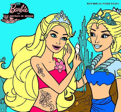 Barbie se despiede de la reina sirena