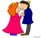 Dibujo Príncipes besándose pintado por alejandra110