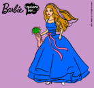 Dibujo Barbie vestida de novia pintado por ainoa10