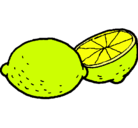 Dibujo limón pintado por yoyoloco