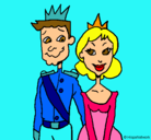 Dibujo Príncipe y princesa pintado por jkljiukjh