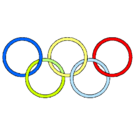 Dibujo Anillas de los juegos olimpícos pintado por BMGRAMA 