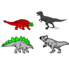 Dibujo Dinosaurios de tierra pintado por espini