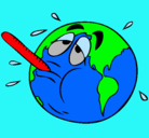 Dibujo Calentamiento global pintado por zoyla