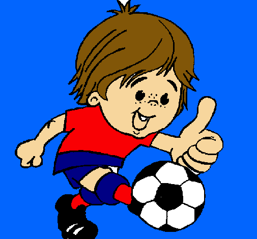 Dibujo Chico jugando a fútbol pintado por janneth