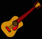 Dibujo Guitarra española II pintado por eve24