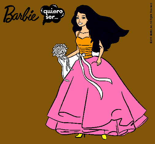 Barbie vestida de novia