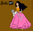 Dibujo Barbie vestida de novia pintado por Gisela3